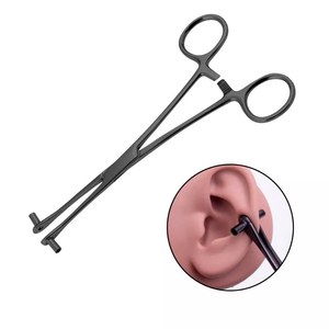 Cao cấp vách ngăn piercing forceps màu đen tráng Đức thép piercing kẹp piercing forceps da piercing - Product Image 5