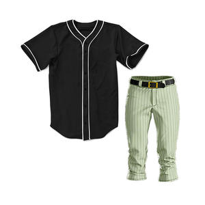 Ensemble de maillot et pantalon de baseball pas cher pour adultes, uniformes d'équipe personnalisés, ajustement confortable, respirant, séchage rapide, tissu 100% polyester pour - Product Image 1