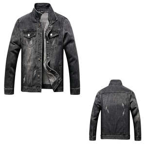 Veste en jean streetwear tendance OEM, nouvelle collection, tissu en coton de haute qualité, col rabattu, fermeture boutonnée, pour usage extérieur. - Product Image 2