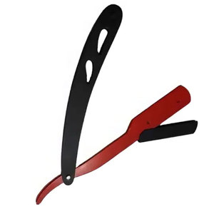 Cuchilla de afeitar de uso recto con mango de madera de alta calidad para maquinilla de afeitar de peluquero de salón - Product Image 1