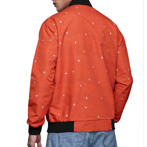 Chaqueta Bomber de Nailon de Alta Calidad al por Mayor, Chaqueta de Invierno con Logotipo Personalizado, Talla Grande para Hombre, Cuello Alto, Logotipo Frontal, Tela Satén - Product Image 4