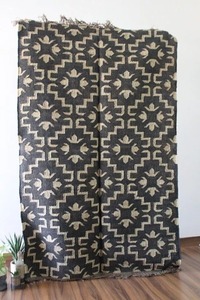 พรมปอกระเจาสีดำลายดอกไม้ราคาประหยัดสำหรับตกแต่งบ้านงานทำมือตกแต่งพื้นสำหรับห้องนั่งเล่นห้องนอนโรงแรมแขก - Product Image 4