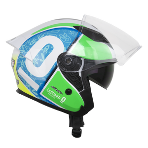 Nouveau casque de moto ouvert R68 Royal de haute qualité, taille XL, mousse ABS, déverrouillage rapide, homologué DOT, toutes saisons, design graphique - Product Image 1