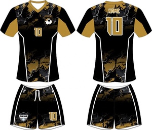 Precio al por Mayor, Conjuntos de Camisetas de Fútbol para Hombre, Logotipo Personalizado con Impresión Digital, Manga Corta, Transpirable, 100% Poliéster - Product Image 2