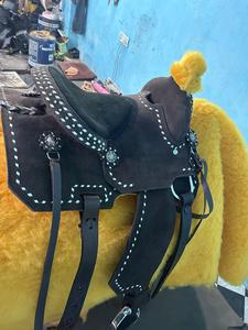 Sillín de caballo de punto de Buck de calidad premium de cuero occidental al mejor precio - Product Image 3