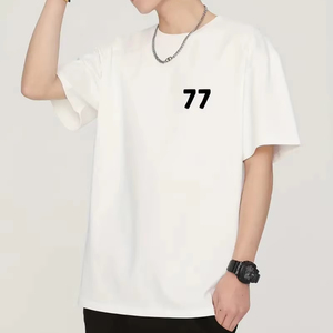 Fabricant direct 100% coton T-shirts pour hommes de qualité supérieure et durables pour une utilisation en extérieur Poids du tissu de 260 grammes - Product Image 1