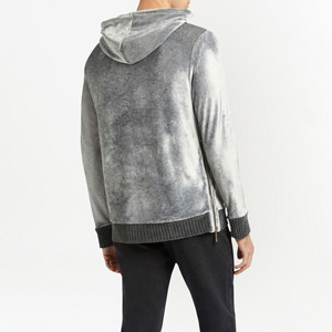 Vente en gros de sweats à capuche zippés pour femmes manches longues automne sweats surdimensionnés polaire 100% coton fermeture éclair complète Street Wear sweat à capuche - Product Image 4