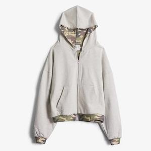 Sudadera Reversible de Camuflaje Personalizable para Hombre con Cremallera Bordada, Sudadera Reversible de Camuflaje Gruesa - Product Image 5