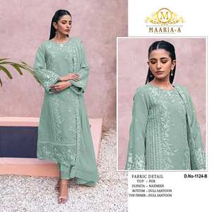 Vêtements d'extérieur pour femmes de qualité supérieure Salwar Kameez pakistanais avec Dupatta assorti disponible en quantité en vrac d'Inde - Product Image 5