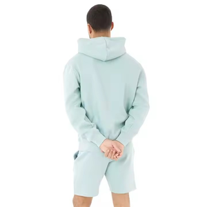 Nouveau produit avec logo brodé Ensemble short à capuche personnalisé pour hommes Survêtement pour hommes Joggers Suites avec impression personnalisée du logo - Product Image 2