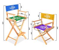 Chaise de Réalisateur Pliante Personnalisable pour Salons Professionnels et Expositions – Portable et Publicitaire