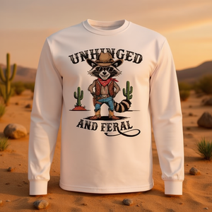 Camiseta de manga larga Unhinged And Feral Raccoon para niño pequeño - Product Image 3