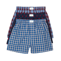 Caleçons Boxers Homme Personnalisables 2023 Taille Mi-Haute Respirants Séchage Rapide Anti-Bactériens Écologiques Motif Rayé Vente en Gros