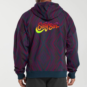 2025 vente en gros 100% coton mélangé Streetwear hommes brodé Logo surdimensionné pull à capuche numérique hiver à capuche pour unisexe - Product Image 2