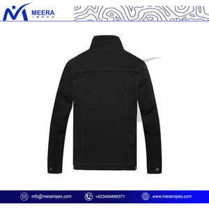 Veste en jean classique pour homme Manteau de ville décontracté coupe ajustée à la mode Veste en jean bleu vintage pour homme Vêtements d'extérieur élégants - Product Image 3