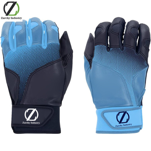 Gants de frappe de baseball pour hommes et femmes, paume en cuir véritable offrant une adhérence maximale - Product Image 2