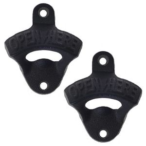 Abrebotellas de metal rústico montado en la pared para uso doméstico elegante con diseño clásico vintage y fácil montaje - Product Image 2