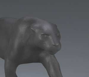 รูปปั้นตกแต่งโลหะแข็งรูปเสือดาวเคลือบสีดำของตกแต่งโต๊ะของตกแต่งบ้านสำนักงานห้องนั่งเล่นสำเนียงที่ดีที่สุด - Product Image 3