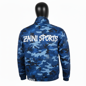 Premium Softshell <b>Jacket</b> Water Resistant Breathable Blue <b>Camo</b> Design Custom Logo Heat Transfer Printing softshell <b>Jacket</b> for <b>man</b> - Product Image 2