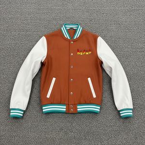 Veste d'hiver Best Seller Haute Qualité Personnalisée en Laine avec Manches en Toile Respirante à Séchage Rapide Veste de Baseball pour Hommes - Product Image 5