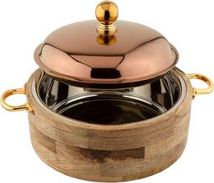 Boîte à roti multifonction en bois massif de qualité supérieure, fabriquée à la main, avec couvercle supérieur pour la conservation de la fraîcheur, design moderne, idéale pour la cuisine, prix abordable - Product Image 3