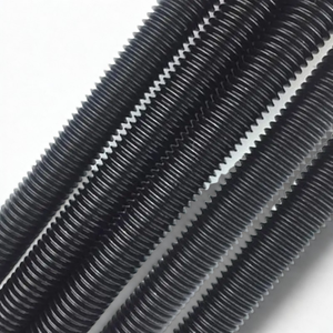 Barres filetées de qualité 8.8, 3000 mm, M6 - M22, boulons à tête hexagonale en phosphate noir, boulons filetés, DIN 975, barres filetées, goujons, OEM THV - Product Image 4