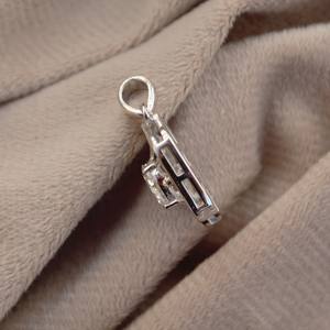 จี้เพชรโมอิสรูปวงรีทรงวี1CT สำหรับสตรีพร้อมสร้อย S925เงินแบบไม่มีโซ่ - Product Image 5