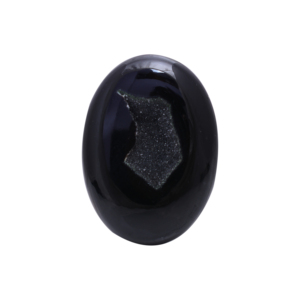 Alta calidad Natural negro Onyx Druzy cabujón ágata fina altamente pulido ventana ovalada Druzy joyería collar lote al por mayor - Product Image 4