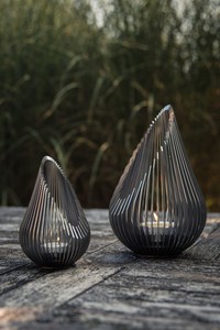 Mid Century Modern Classic Black Iron Metal <b>Candle</b> Holders Handmade <b>Lanterns</b> Jars for Home <b>Garden</b> Decorative Tea Light Powder - Product Image 3