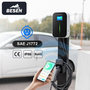 Besen nhà máy 16A tường-gắn Trạm Sạc 3.5kW App điện thoại thông minh điều khiển từ xa mức độ 2 AC EV xe sạc - Product Image 2