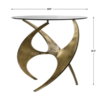 Table d'appoint en métal avec cadre de couleur argentée design pour la maison Salons Hôtels Restaurants Bureaux Table d'appoint au design unique
