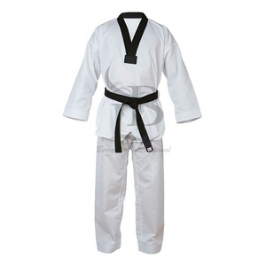 ชุดเทควันโดน้ำหนักเบามีโครงสร้างทนทานสวมใส่สบายดีไซน์คลาสสิกสำหรับศิลปินศิลปะการต่อสู้ - Product Image 6