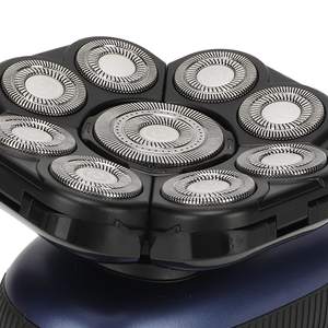 Rasoir électrique rechargeable USB à 9 têtes flottantes pour hommes, mini tondeuse nez et oreilles, tête flottante 3D pour le visage - Product Image 2