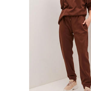 Pantalon de survêtement en molleton 100% coton respirant pour femme, coupe régulière, taille élastique, style décontracté, imperméable - Product Image 6