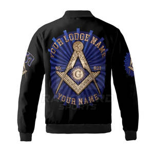 Chaqueta Masónica Transpirable con Diseño Bordado Personalizado, Abrigo Masónico para Hombre, Chaqueta de la Hermandad Masónica - Product Image 2