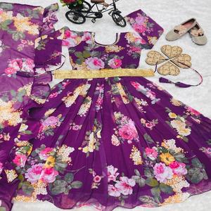 Hermosa imitación Georgette con impresión digital Kida Vestido Mujer Moda Fabricante y proveedor de Surat a la tarifa más baja - Product Image 1