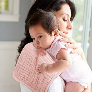 Khăn quấn bé sơ sinh, khăn ọc sữa, khăn ăn, chất liệu cotton hữu cơ 100%, mềm mại, nhẹ, in logo tùy chỉnh - Product Image 3