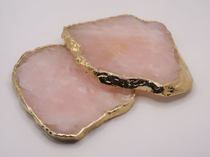 Today <b>Hot</b> Sell Product Agate Coasters Custom <b>Stone</b> Coasters for Drinks Tea Cups Marble Crystal White Agate Slice Coasters - Product Image 4