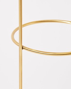 Porte-parapluie industriel en métal doré et blanc et en marbre au design unique étagère de rangement pour parapluie d'intérieur de bonne qualité - Product Image 3