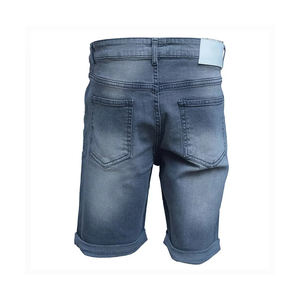 Shorts de Mezclilla de Tela Premium de Alta Calidad para Hombre con Impresión de Etiqueta de Talla Personalizada, Shorts de Moda Urbana para Hombre - Product Image 2
