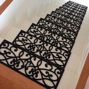 Alfombrillas Antideslizantes de Goma Lavables y Modernas para Escaleras, Alfombra para Piso Interior - Product Image 1