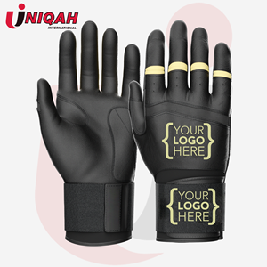 2025 Custom Logo Genuine Leather Baseball Batting Gloves Hot Selling Customizable <b>Sports</b> Gear - Product Image 1