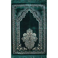 Tapis de Prière Islamique Imprimé Dernier Design Tapis de Prière en Velours Mousse OEM Tapis Janamaz Musulman