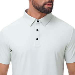 Nouveau produit 2026 : Polo homme tendance vert clair, col classique, coupe ajustée, personnalisable sur demande - Product Image 3