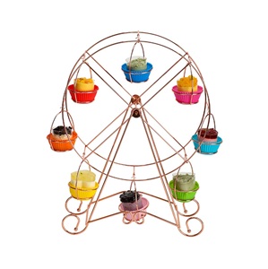 Soportes para Pasteles de Hierro Dorado de Diseño Único al por Mayor, Soporte para Pasteles de Boda para Mesa - Product Image 1