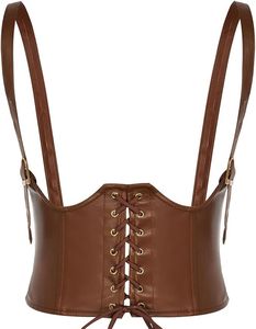 Corset en cuir véritable parfait pour l'entraînement à la taille et le style végétalien Edgy Chic et sans cruauté Élégance intemporelle - Product Image 4