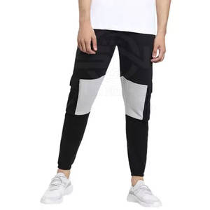 กางเกงกีฬาผ้าคอตตอนทรงตรงน้ำหนักเบาผ้าคอตตอนทรงหลวมสำหรับผู้ชายพิมพ์ลายโลโก้แบบลำลอง - Product Image 5