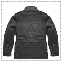 Veste de moto en coton pour homme avec doublure imperméable CE niveau 2 Protecteurs coupe-vent et respirants
