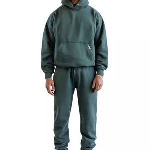 Ropa deportiva Gym 100% Fitness Tech Fleece Training Chándales para Unisex Conjunto de dos piezas Chándales Jogging Suit para hombres - Product Image 1