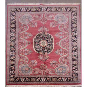 Premium Hand <b>Crafted</b> Exclusive Indian Rugs Abstract Design Pure <b>Wool</b> Cotton Blend Eco-Friendly Stain Resistant Medium Pile Home - Product Image 1